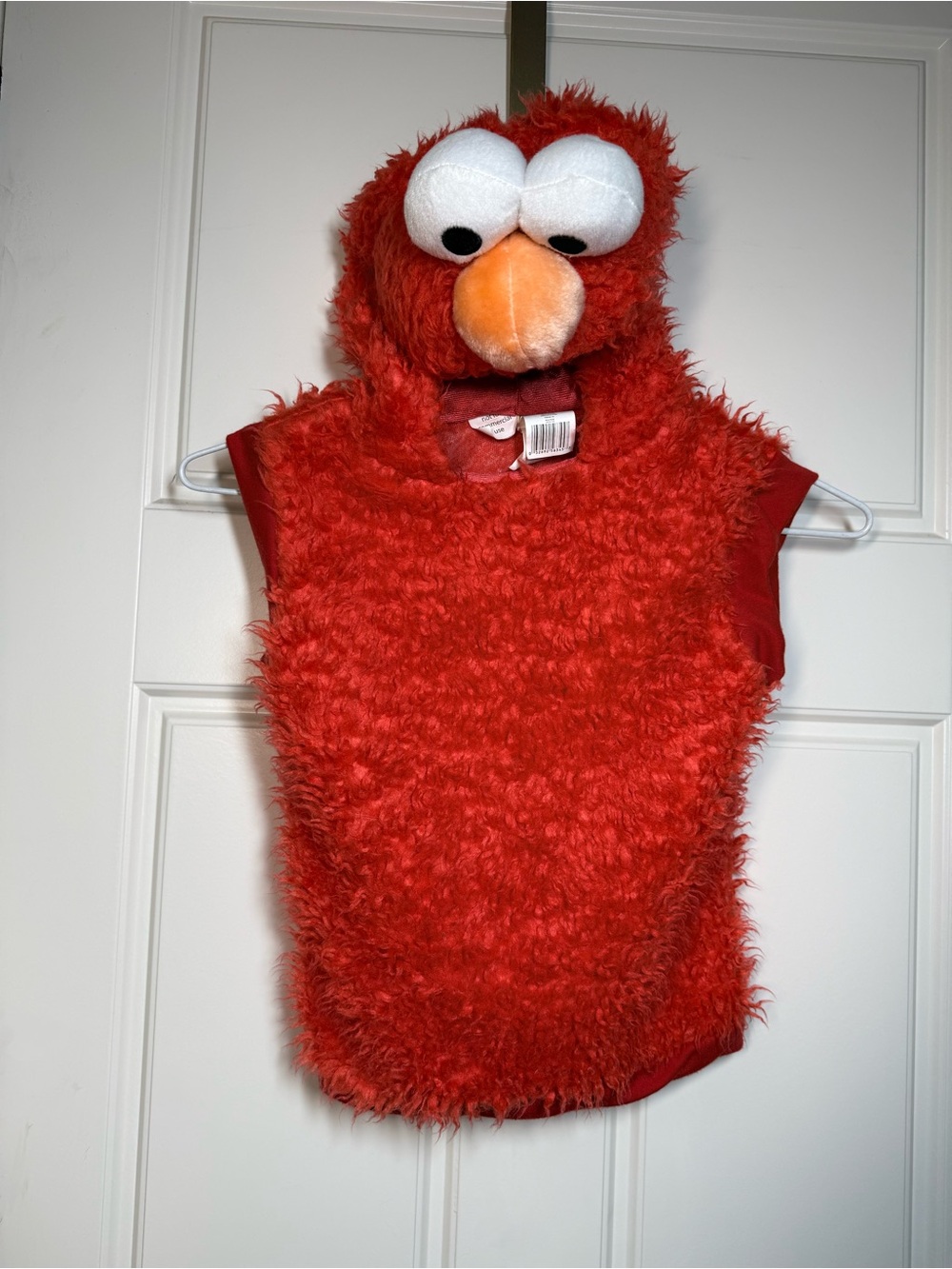 Elmo Costume Red 3T-4T Hooded Pullover vest Sesame Street Red